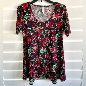 Lularoe Perfect T Floral Top Size XXS​